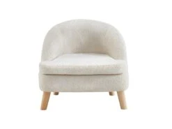 Fauteuil Pour Enfant En Tissu Bouclette GINA - Beige -Fauteuil Boutique fauteuil 579419