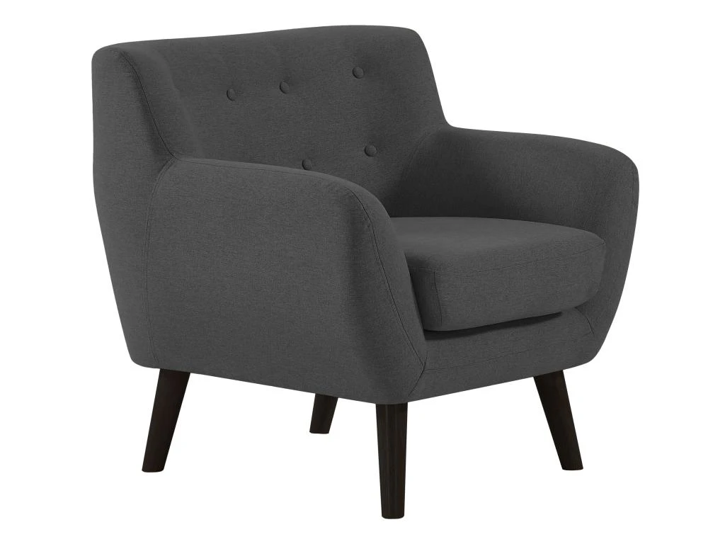 Fauteuil En Tissu Anthracite SERTI 2 Fauteuil En Tissu Anthracite SERTI – Image 2