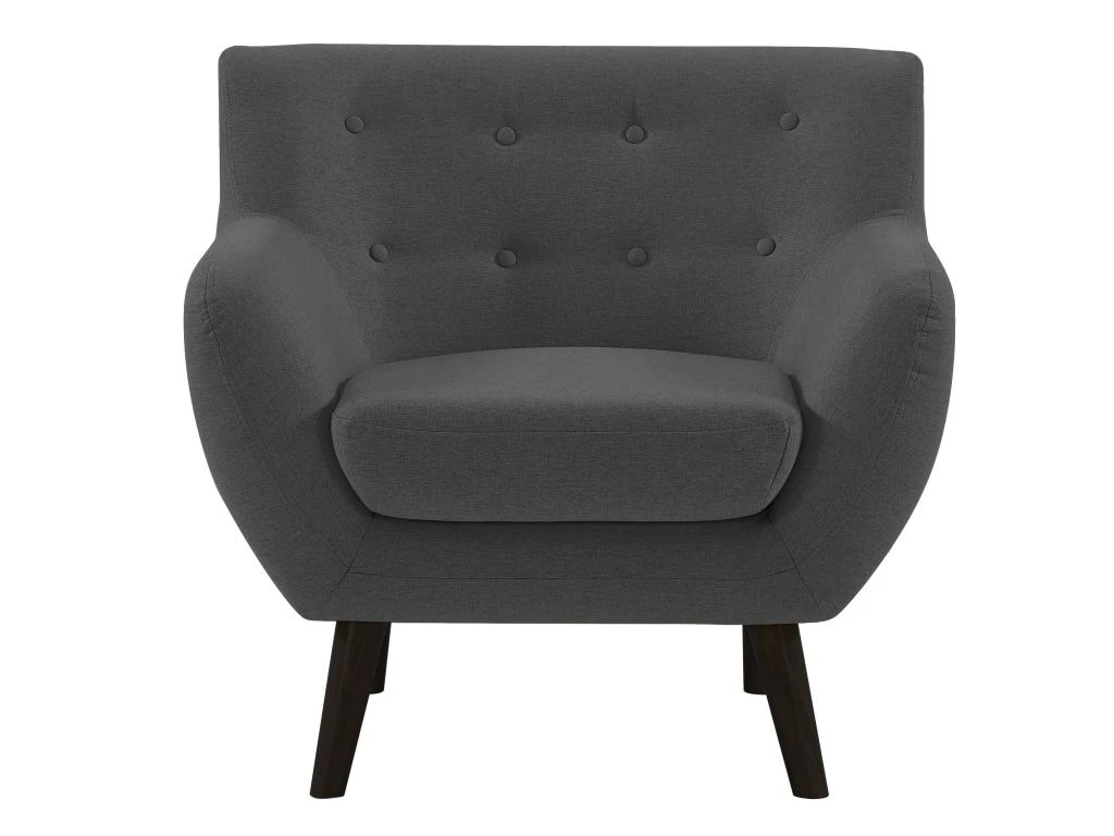 Fauteuil En Tissu Anthracite SERTI 4 Fauteuil En Tissu Anthracite SERTI – Image 4