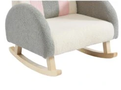 Fauteuil Pour Enfant à Bascule En Tissu Bouclette Crème, Gris Et Rose ESLIDA 14 Fauteuil Pour Enfant à Bascule En Tissu Bouclette Crème, Gris Et Rose ESLIDA -Fauteuil Boutique fauteuil 8741627