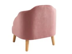 Fauteuil Pour Enfant En Velours Rose COBACA -Fauteuil Boutique fauteuil 8750541