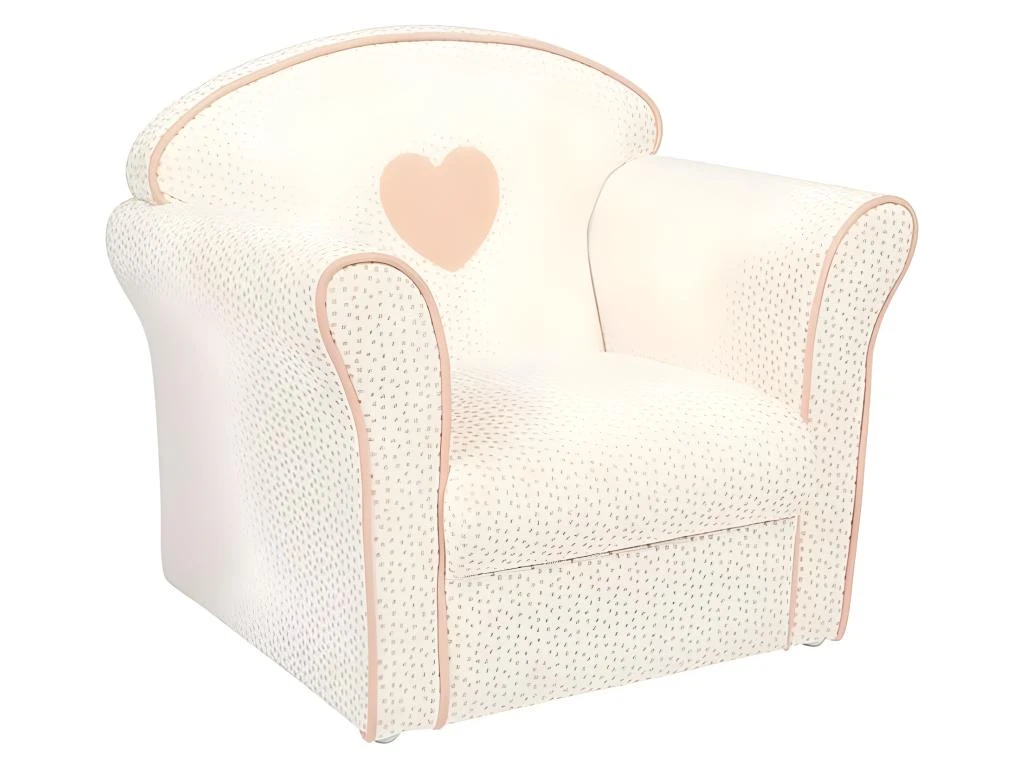 Fauteuil Enfant Cœur Rose Ostaria - Rose 1 Fauteuil Enfant Cœur Rose Ostaria - Rose