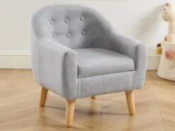 Fauteuil Pour Enfant En Tissu Gris CASORLA -Fauteuil Boutique fauteuil 9018479