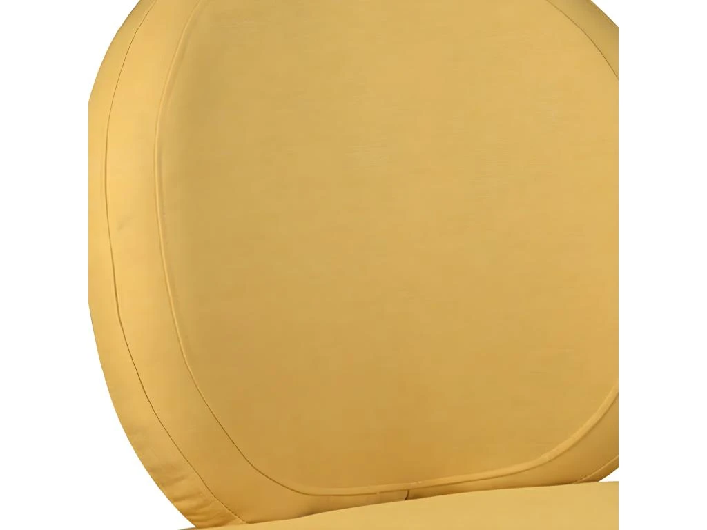 SKALAN - Fauteuil Crapaud Tissu Coloris Jaune Moutarde 2 SKALAN - Fauteuil Crapaud Tissu Coloris Jaune Moutarde – Image 2