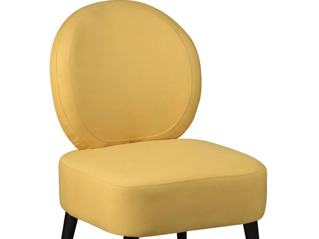 SKALAN - Fauteuil Crapaud Tissu Coloris Jaune Moutarde 4 SKALAN - Fauteuil Crapaud Tissu Coloris Jaune Moutarde – Image 4
