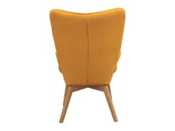 HAYNA - Fauteuil Jaune Et Piétement Naturel -Fauteuil Boutique fauteuil 9173069