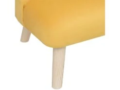 Fauteuil Pour Enfant En Tissu Jaune Et Pieds En Bois De Pin -Fauteuil Boutique fauteuil 9173369