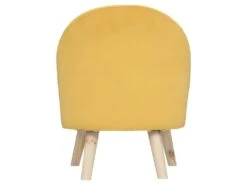Fauteuil Pour Enfant En Tissu Jaune Et Pieds En Bois De Pin -Fauteuil Boutique fauteuil 9173371