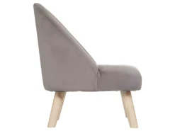 Fauteuil Pour Enfant En Tissu Marron Et Pieds En Bois De Pin -Fauteuil Boutique fauteuil 9173627