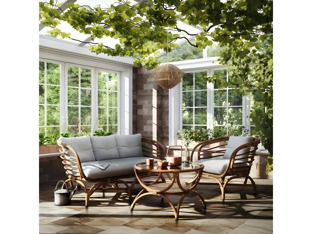 Fauteuil En Rotin Farah Atmosphera - Naturel 3 Fauteuil En Rotin Farah Atmosphera - Naturel – Image 3