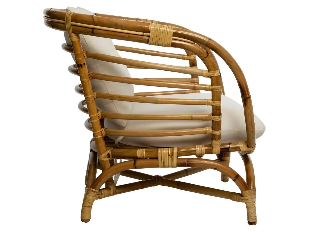 Fauteuil En Rotin Farah Atmosphera - Naturel 4 Fauteuil En Rotin Farah Atmosphera - Naturel – Image 4