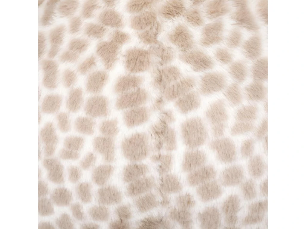 Fauteuil Girafe Fourrure Beige 48 X 42 X 45 Cm 3 Fauteuil Girafe Fourrure Beige 48 X 42 X 45 Cm – Image 3