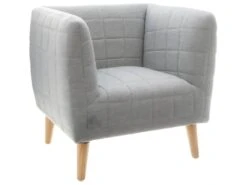 Fauteuil Pour Enfant Gris Molletonné