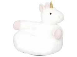 Fauteuil Licorne Fourrure Blanche 48 X 42 X 45 Cm