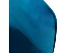 Fauteuil Velours Bleu Canard Et Pieds Métal Doré - MARLOW -Fauteuil Boutique fauteuil 9490237