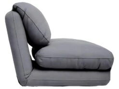 Chauffeuse Fauteuil Coloris Gris Foncé En Mousse PU - Longueur 82 X Profondeur 79 X Hauteur 60 Cm -Fauteuil Boutique fauteuil 9491415