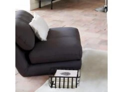 Chauffeuse Fauteuil Coloris Gris Foncé En Mousse PU - Longueur 82 X Profondeur 79 X Hauteur 60 Cm -Fauteuil Boutique fauteuil 9491417