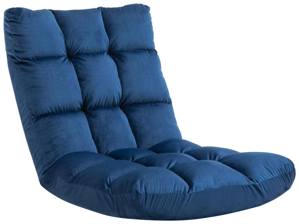 Fauteuil Convertible Fauteuil Paresseux Grand Confort Inclinaison Dossier Multipositions 90°-180° Flanelle Polyester Capitonné Bleu Roi 2 Fauteuil Convertible Fauteuil Paresseux Grand Confort Inclinaison Dossier Multipositions 90°-180° Flanelle Polyester Capitonné Bleu Roi – Image 2