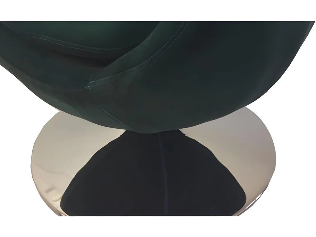 SUEDE - Fauteuil Design En Velours Vert Foncé 4 SUEDE - Fauteuil Design En Velours Vert Foncé – Image 4