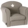Fauteuil Classique Pour Enfant Taupe, L 50 X P 39 X H 44 Cm